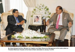 President for boosting Pak-Sri Lankan trade to US$ 1.5b by 2015