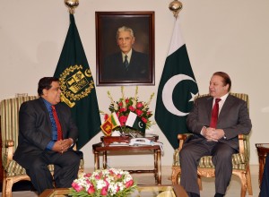 Sri Lankan Minister of Irrigation and Water Management Calls on Prime Minister of Pakistan 