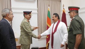 Pakistan's Chairman Joint Chiefs of Staff Committee meets Sri Lankan President