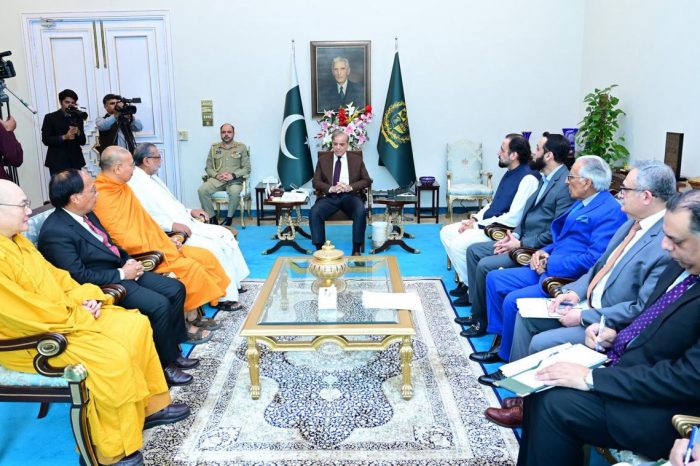 Delegation of Visiting Buddhist leaders calls on the Prime Minister of Pakistan Muhammad Shehbaz Sharif